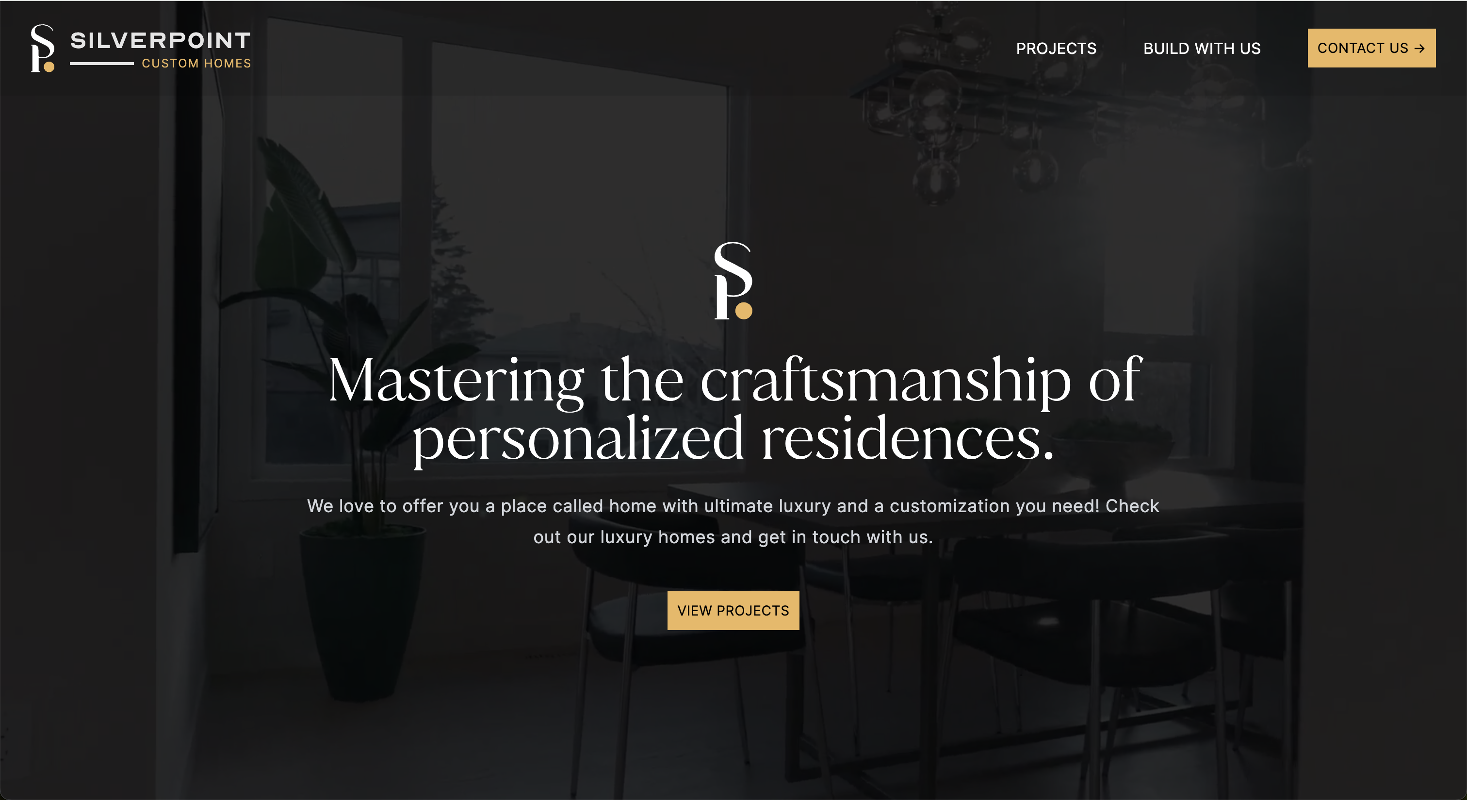 Silverpoint custom homes website